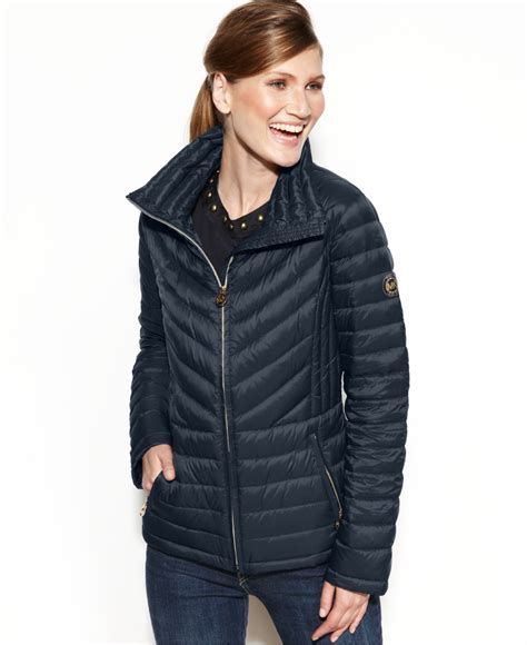 michael kors down puffer coat|Michael Kors lightweight packable jacket.